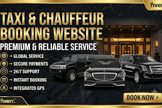 build taxi, chauffeur and limo booking website on wordpress