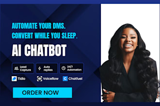 build a custom ai chatbot and livechat using tidio, chatfuel, voiceflow manychat