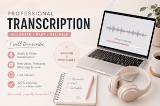 transcribe audio and video into accurate text