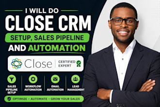 do close CRM setup, sales pipeline and automation