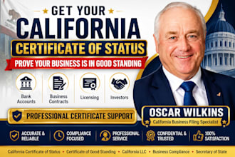 obtain california certificate of status for your business