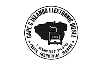 design monogram cape islands electronic diesel logo