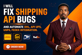 fix shipping API bugs and automate dhl api ups usps fedex integration