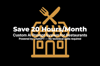 create professional ai prompt systems for restaurants and businesses to s