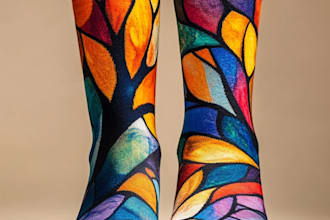 design custom and unique socks design
