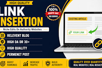 do manual link insertion on authority websites