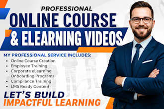 do online course, employee training and corporate elearning video for onboarding