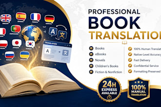 translate your book, ebook, novel from english to spanish manually