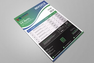 design a modern and professional invoice