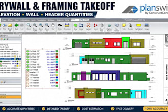 do drywall and framing quantity takeoff and cost estimation