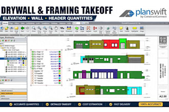 do drywall and framing quantity takeoff and cost estimation