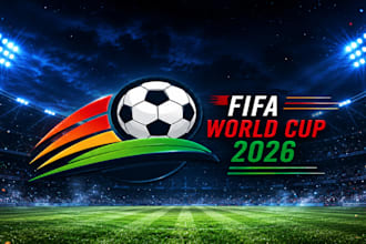 create a modern FIFA world cup, sports logo
