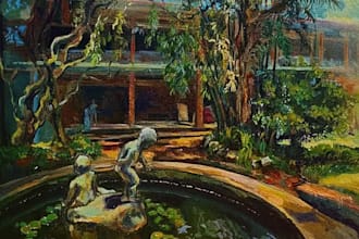 create artistic landscape painting