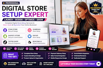 setup stan store shopify tiktok shop gumroad payhip beacons ai digital store