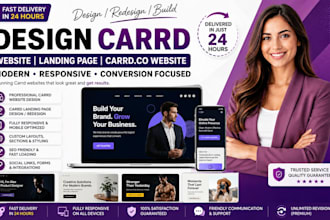 carrd website design, carrd landing page, carrd website redesign, carrd