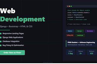 build your website with django and bootstrap