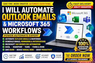 automate outlook emails and microsoft 365 workflows with power automate