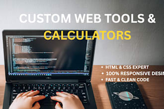 develop custom web tools calculators