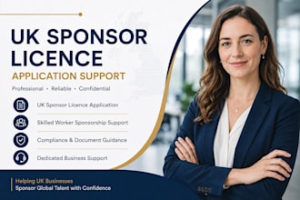assist with UK sponsor licence application for your business