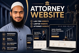 build a creative attorney website, lawyer website, law firm website