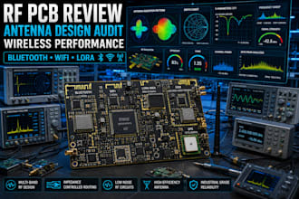 review rf hardware, antenna matching, pcb layout, signal performance, lora rf