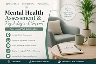do mental health assessment and provide psychological support
