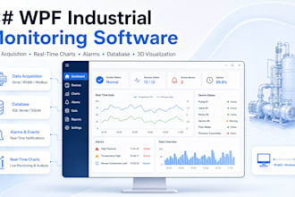 use c sharp wpf to develop industrial equipment monitoring software