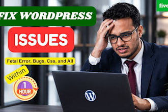 fix wordpress bugs, elementor errors, ecomm, website maintenance, wordpress help