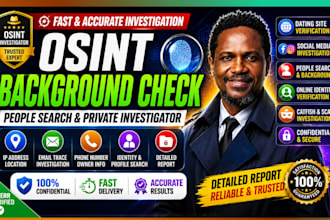 do osint background checks people dating site social media private investigator
