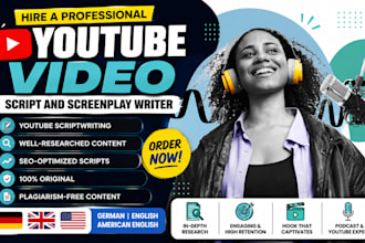 write podcast script true crime script youtube script podcast writing show notes