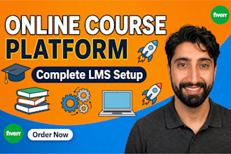 develop an lms website and online course platform