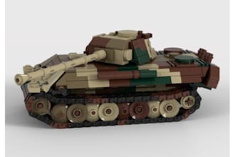 design custom lego moc military tanks, vehicles and minifigure scale models