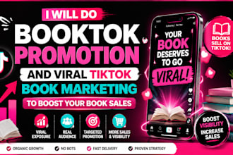 do booktok promotion and viral tiktok book marketing to boost your book sales