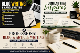 write motivational and inspirational articles for blog