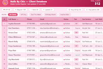be your excel database engineer and data cleaning manager