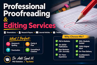 provide expert data analysis, statistical consulting, and academic writing