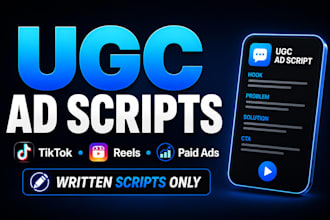 write high converting ugc ad scripts for tiktok and instagram