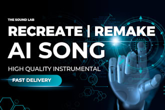 recreate or remake ai song to high quality instrumental beat