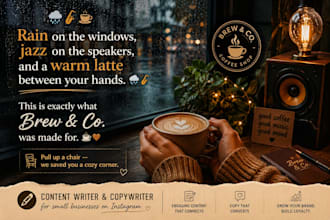 write instagram captions for your cafe or coffee shop