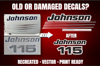 recreate vehicle decals for print and cut