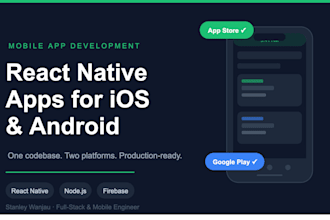 build a react native mobile app for ios and android