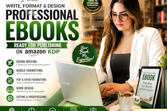 write format and design a professional ebook for amazon KDP