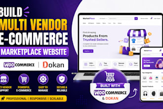 build multi vendor ecommerce market place website woocommerce dokan multivendor