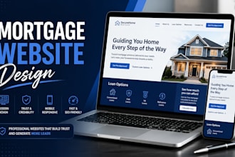 design a professional mortgage website, mortgage calculator that converts leads