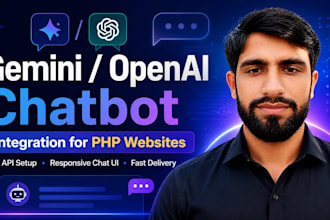 integrate gemini or openai chatbot to your PHP website