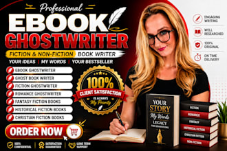 be ebook ghostwriter, fiction and non fiction book writer romance ghostwriter