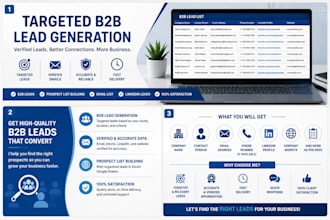 provide targeted b2b lead generation and prospect list building