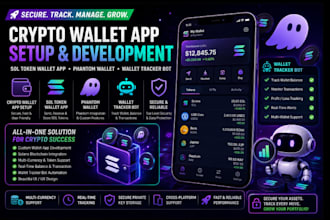 setup crypto wallet app, sol token wallet app,wallet tracker app, phantom wallet