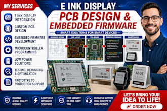 design e ink display pcb layout and embedded firmware for smart devices