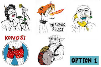 draw lowbrow character art or illustration for your brand